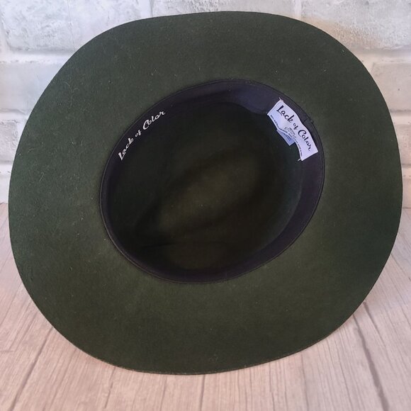 Lack Of Color Olive Green Wool Fedora main image 4
